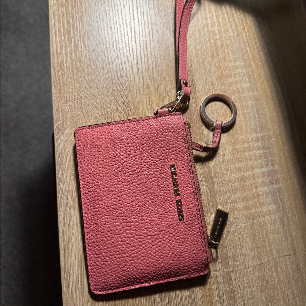 Michael Kors Rose Leather Card Holder